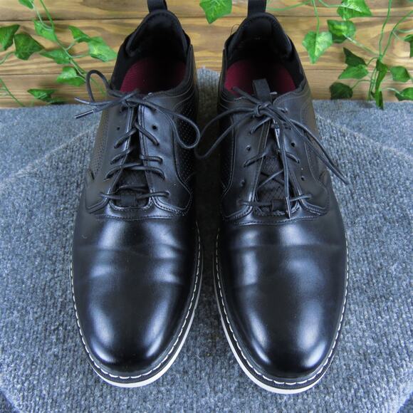 Stacy Adams Men's Synchro Redzone Oxford Black Synthetic 11.5 Gently Used 2025 - Picture 2 of 8
